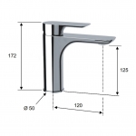 Remer INFINITY I11 洗臉盆水龍頭 (鍍鉻色)